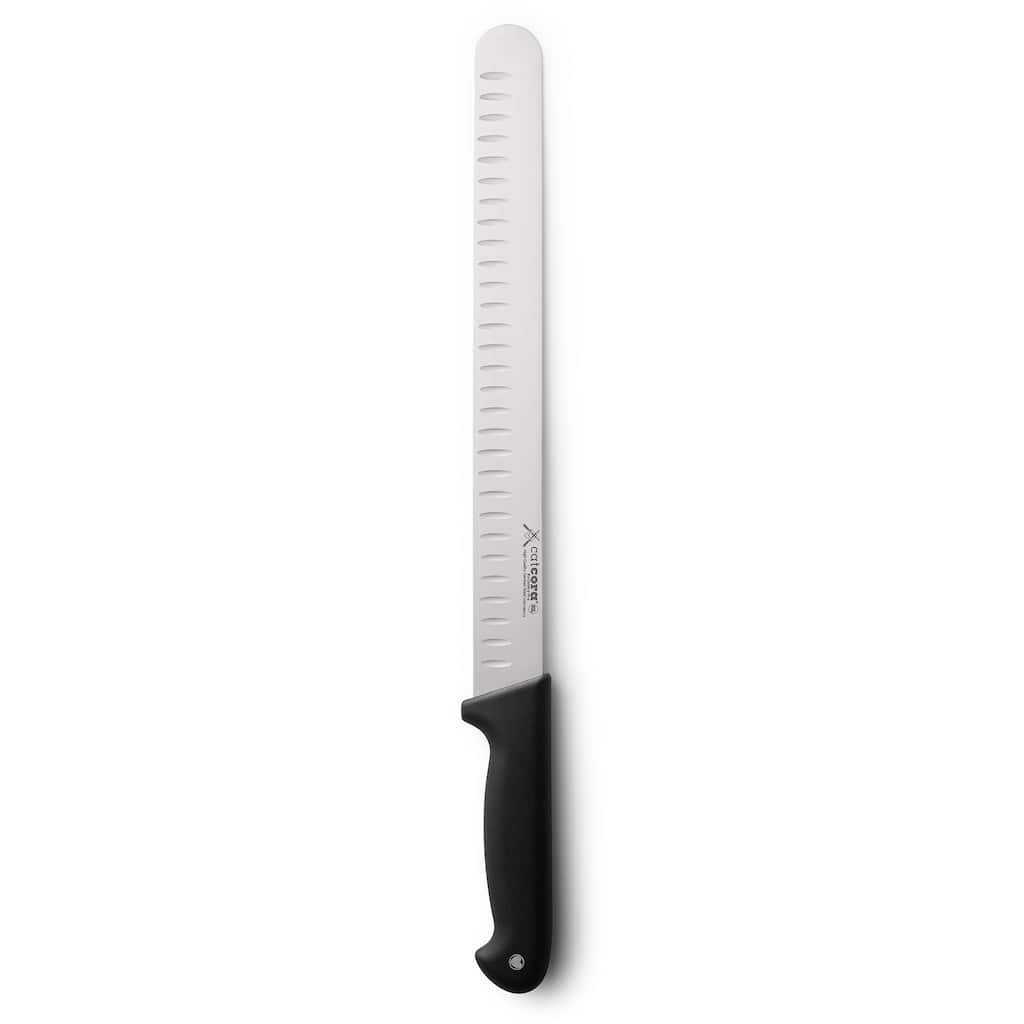 CatCora Granton Slicer Knife, Professional 12-Inch German Steel Blade, Ergonomic Soft-Grip Handle, NSF-Certified Kitchen Knife