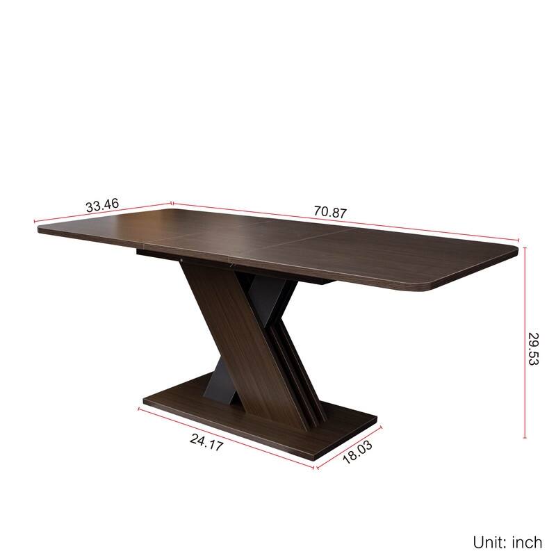 Stylish Design Traditional Extendable Console Table Dining Table