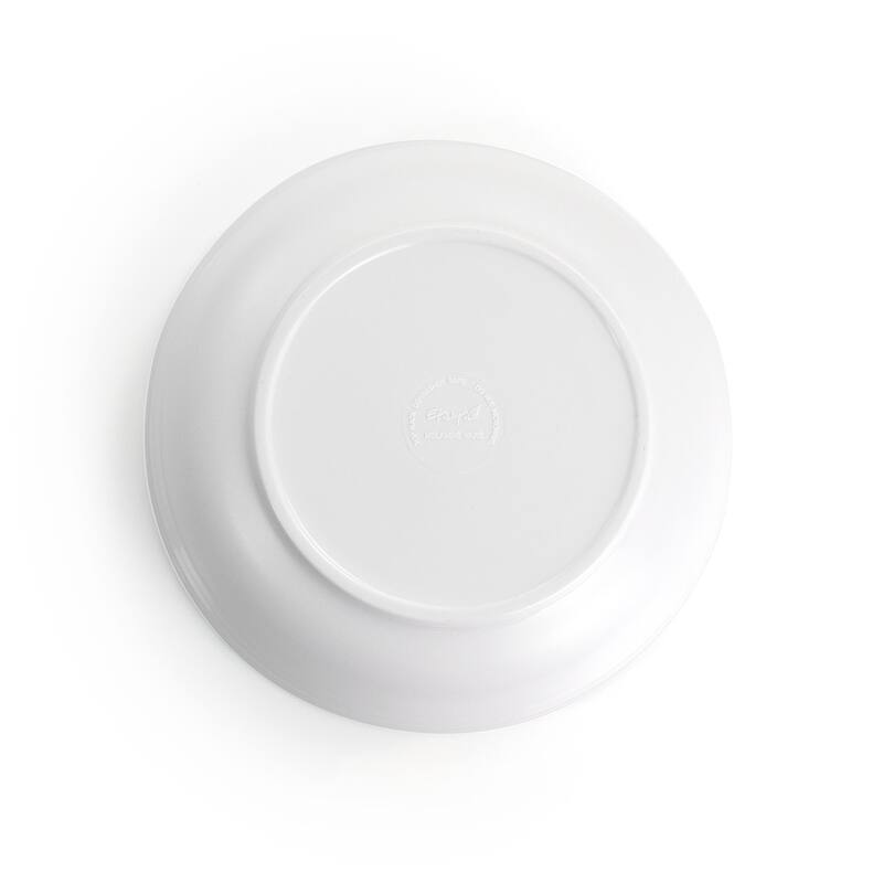 Lombardy 12 Piece Chip-Resistant Melamine Dinnerware Set in White