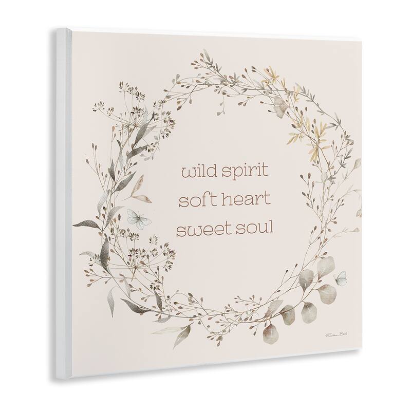 Stupell Wild Spirit Soft Heart Sweet Soul Wall Plaque Art Design By Susan Ball