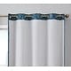 preview thumbnail 9 of 38, HLC.me Lattice Flocked 100% Complete Blackout Thermal Insulated Window Curtain Grommet Panels - Set of 2