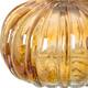 Glitzhome Amber Crackle Handblown Decorative Glass Pumpkins