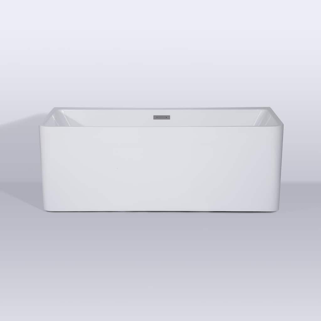 Repose 59" Acrylic Soaking Tub - Rectangle - 28D x 59W x 23H