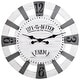 preview thumbnail 1 of 4, White Roman Numerals Wall Clock
