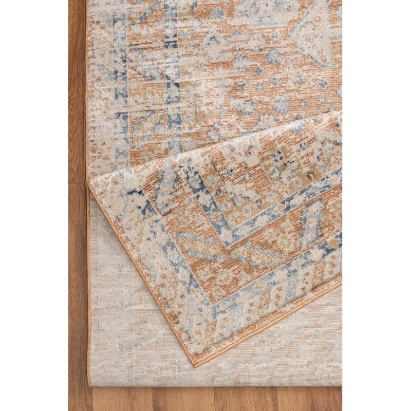 Noble GC_GEN7004 Rust Area Rug