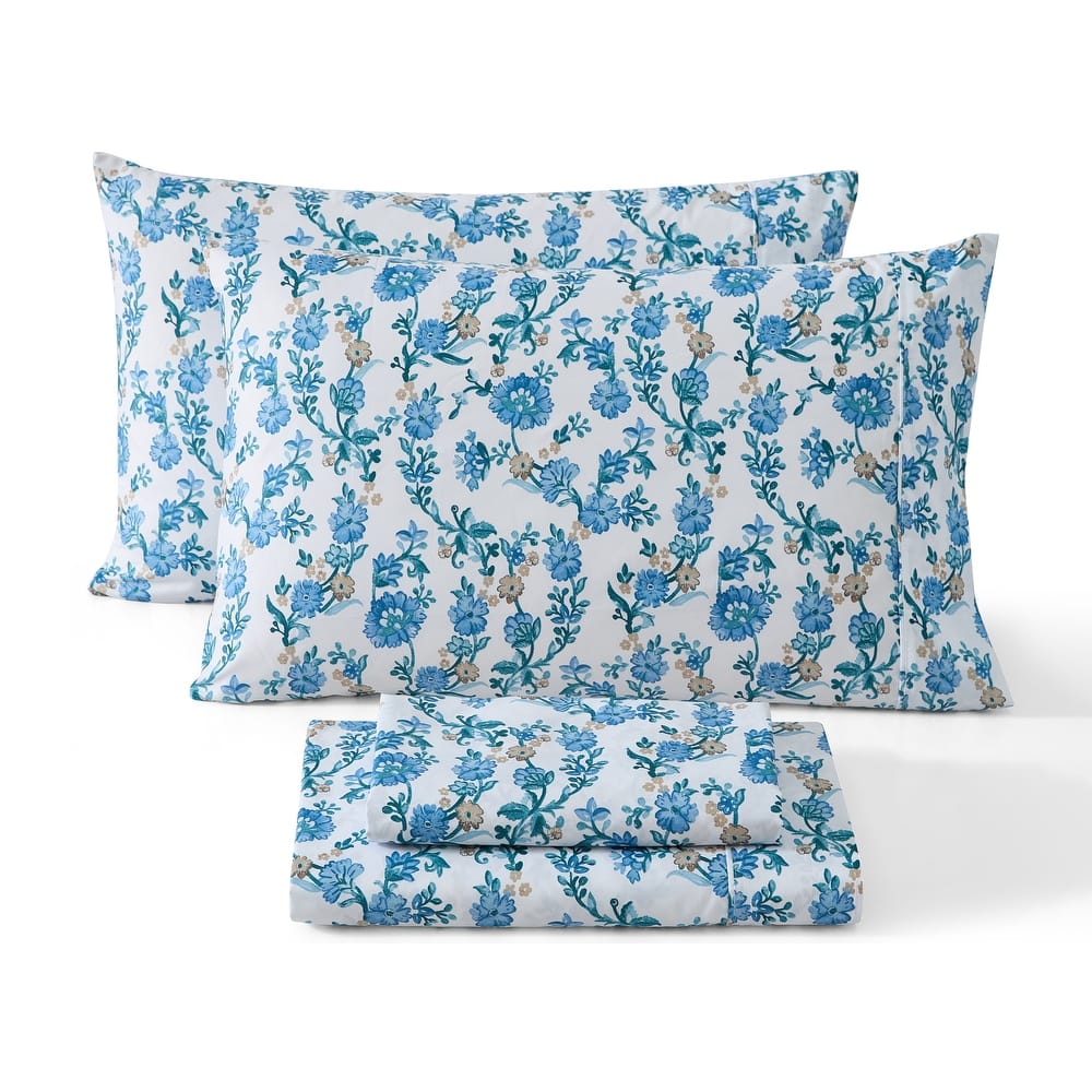 HLC.ME Floral Printed Ultra Soft Bed Sheets Set