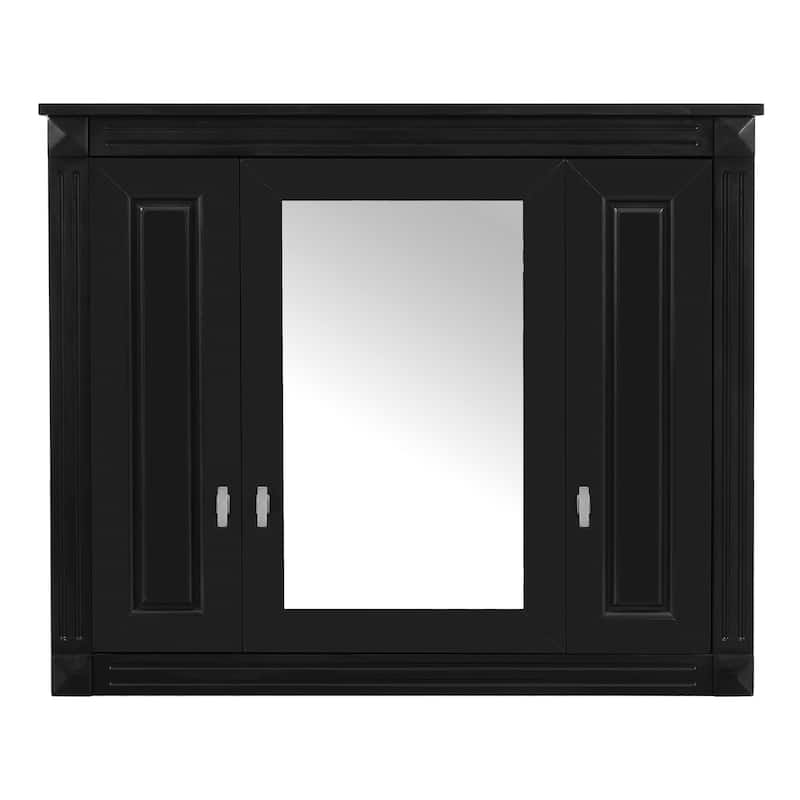 Wall-Mounted Bathroom Medicine Cabinet with Mirror and Four Shelves, Over-The-Toilet Storage Unit‌
