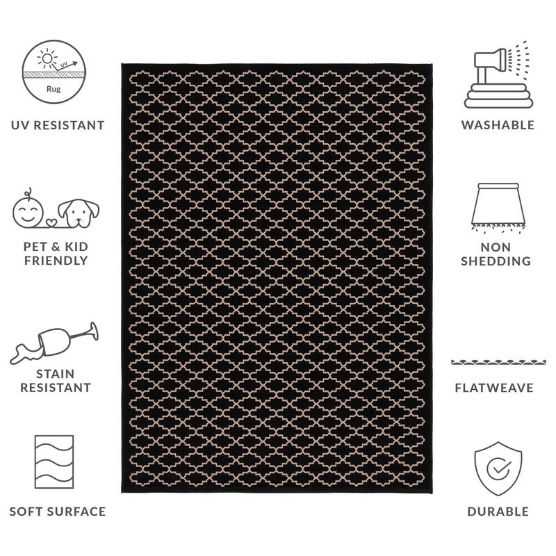 SAFAVIEH Courtyard Gerdi Indoor/ Outdoor Patio Backyard Rug