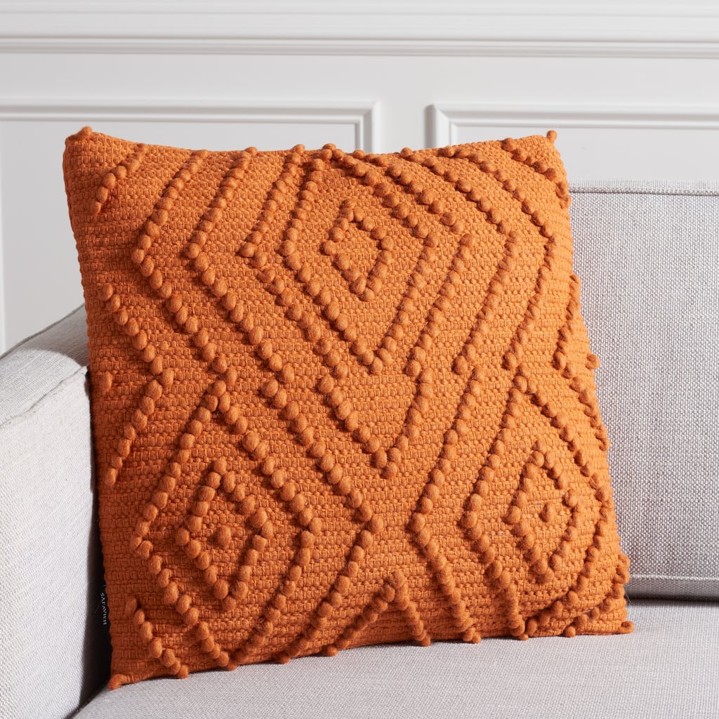 SAFAVIEH Solborg Boho Wool 20-inch Square Decorative Accent Throw Pillow