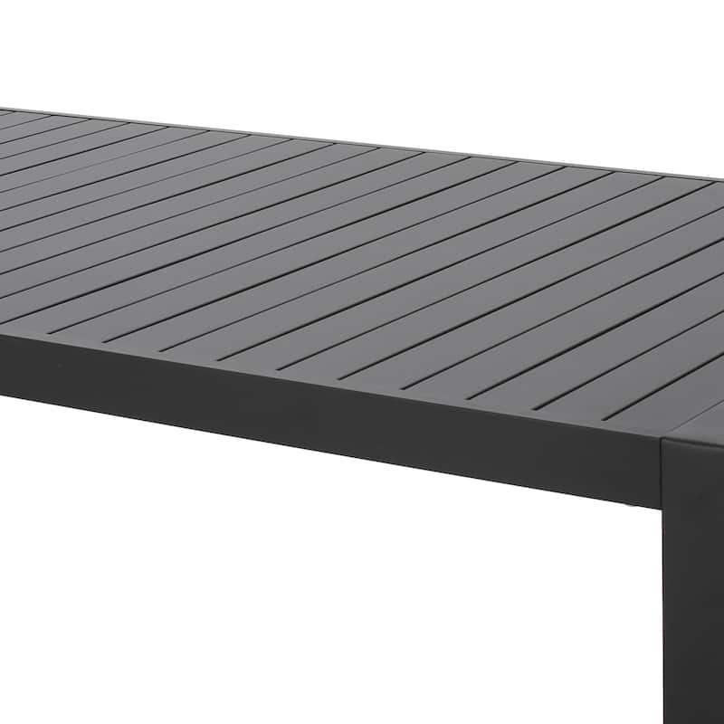Navan Modern Aluminum Outdoor Dining Table by Christopher Knight Home - 70.00" L x 35.00" W x 30.00" H