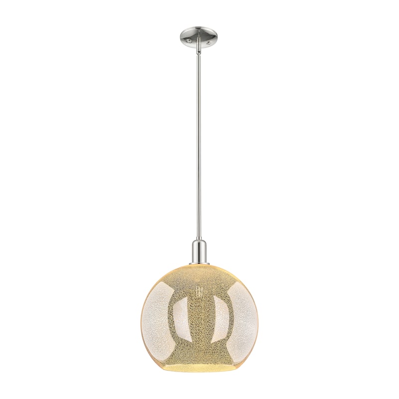 Innovations Lighting Endless Possibilities Arcadia - Athens - 1 Light 14" Stem Hung Mini Pendant - Mercury/Polished Nickel