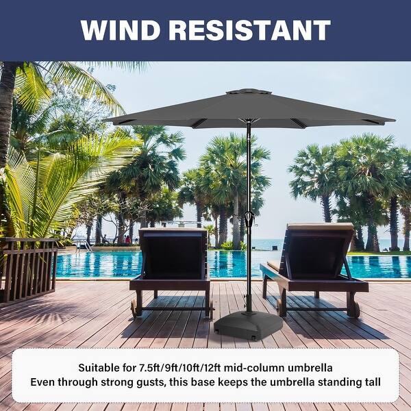 4.0 square patio umbrella Cantilever it effortlessly complements any patio furniture PURPLE LEAF 10-ft Aluminum Navy