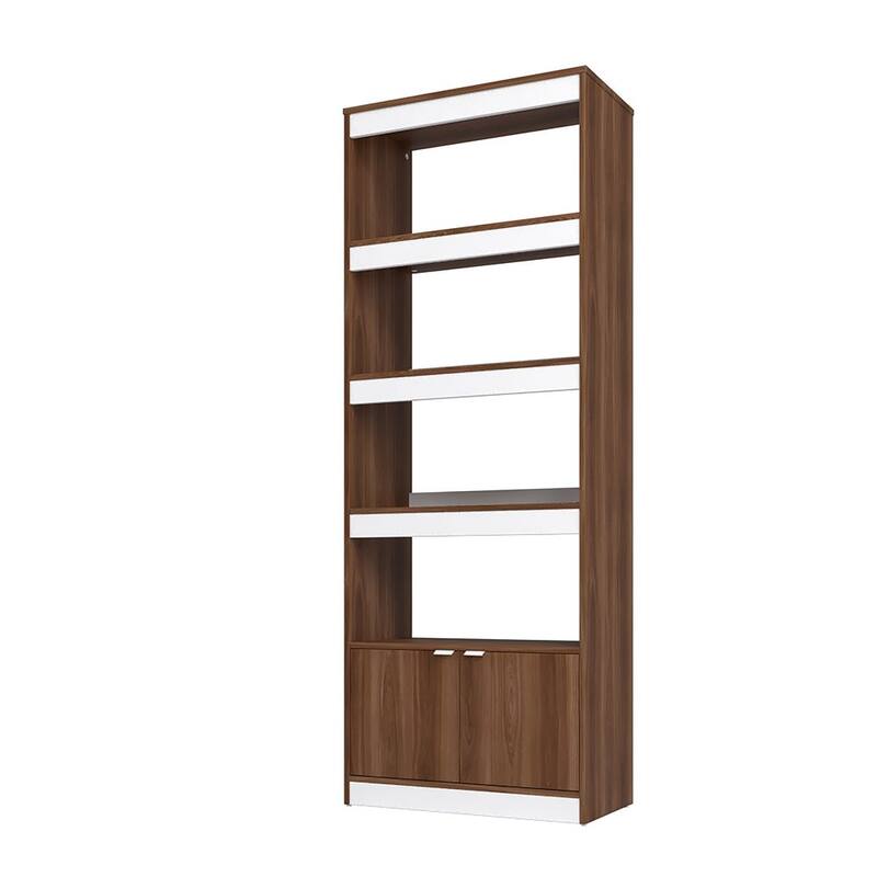 Manhattan Comfort Mid-Century Ratzer 5 Shelf Bookcase