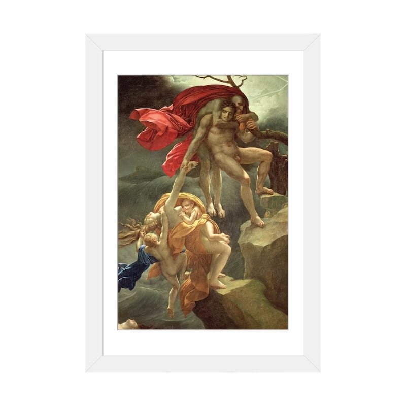 iCanvas "The Flood" by Anne-Louis Girodet de Roucy-Trioson - White - 32x24x1