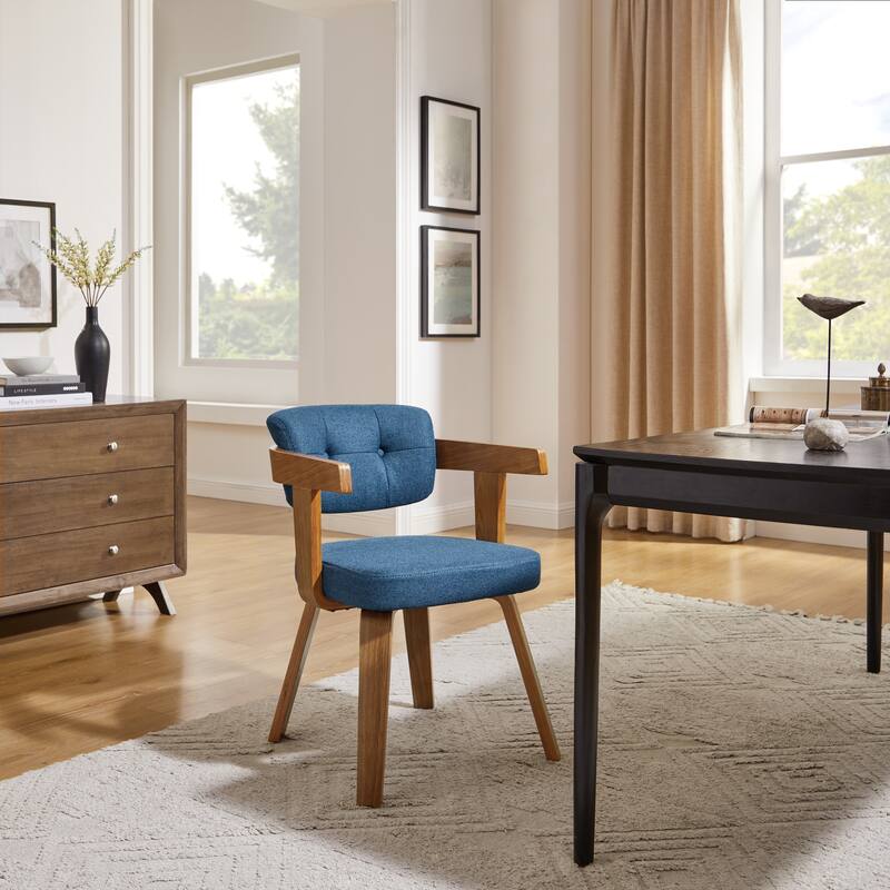 Art Leon Mid-century Modern Fabric Armchair