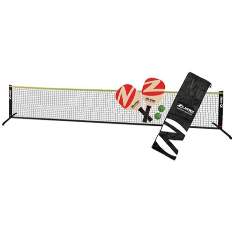 Zume pickleball set with net clearance