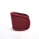 preview thumbnail 31 of 29, Swivel Accent Chair, 360-degree Swivel Barrel Chair with Velvet Fabric Upholstery, Comfy Pumpkin-Shaped Swivel Chair