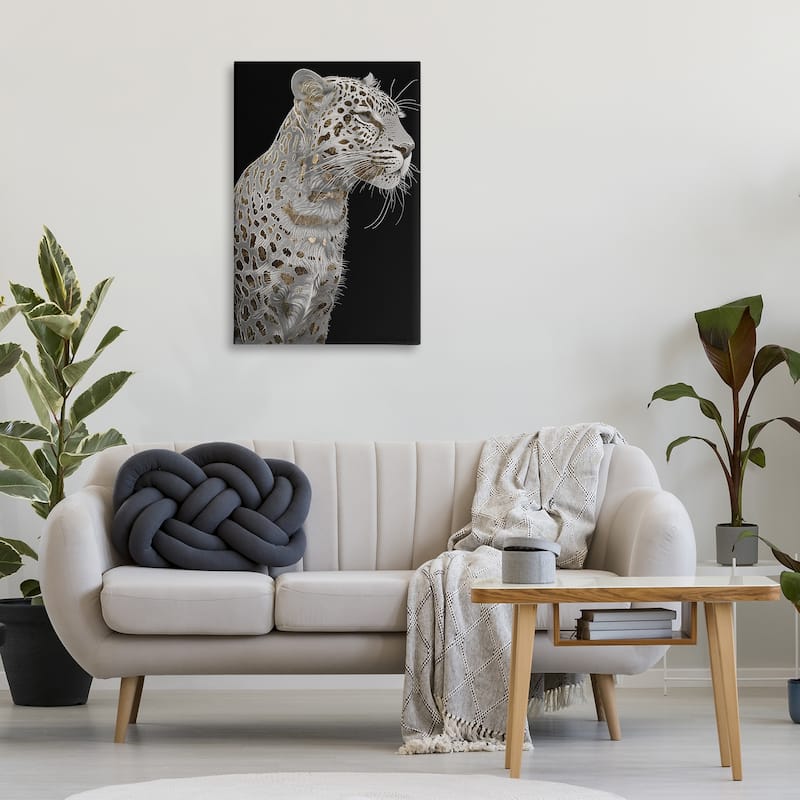 Stupell Elegant Glam Leopard Spots Canvas Wall Art Design By Sasha
