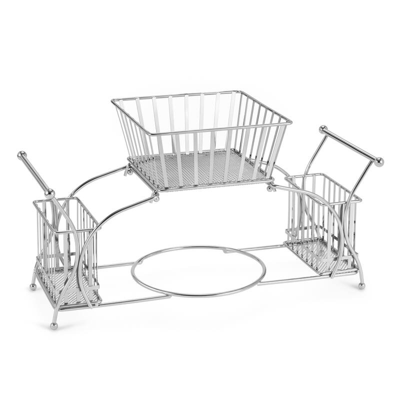Utensil Buffet Caddy - Includes Napkin, Utensil and Plate Holder
