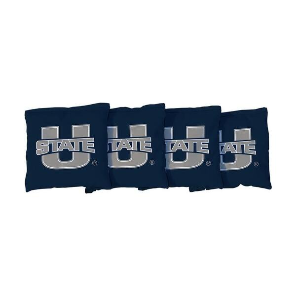 slide 2 of 3, Utah State University Aggies Blue Cornhole Bags All-Weather Resin Filled
