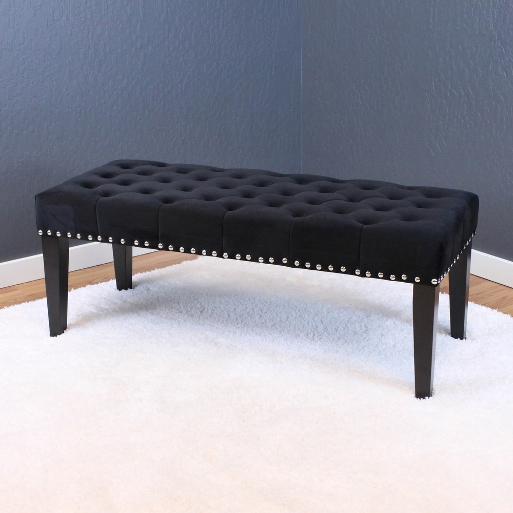 Black Velvet Hallway Bench, EU, US & UK Wholesale