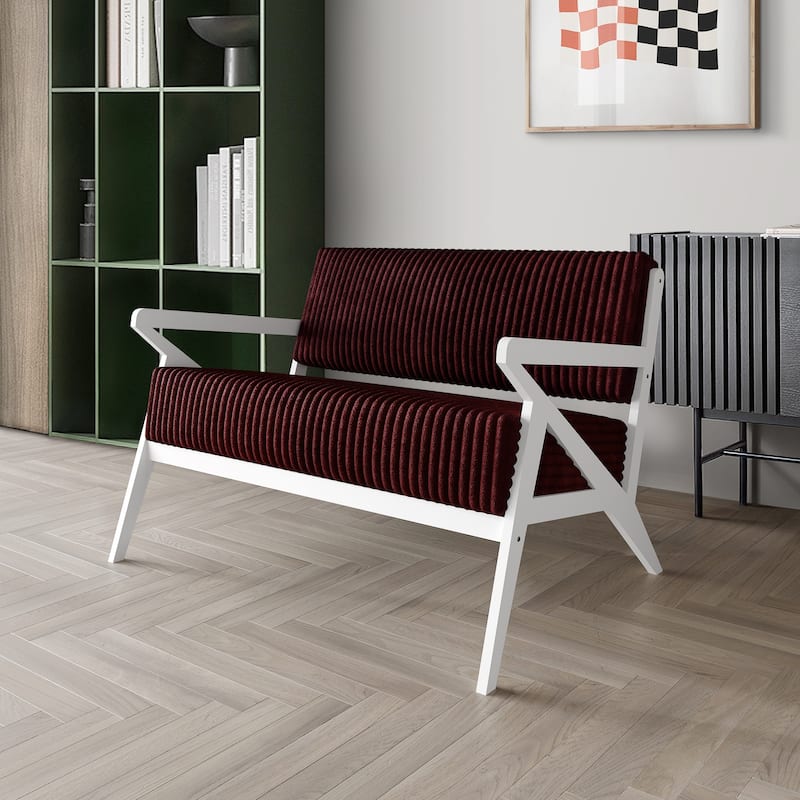 CraftPorch Chic Modern Velvet Upholstered Loveseat