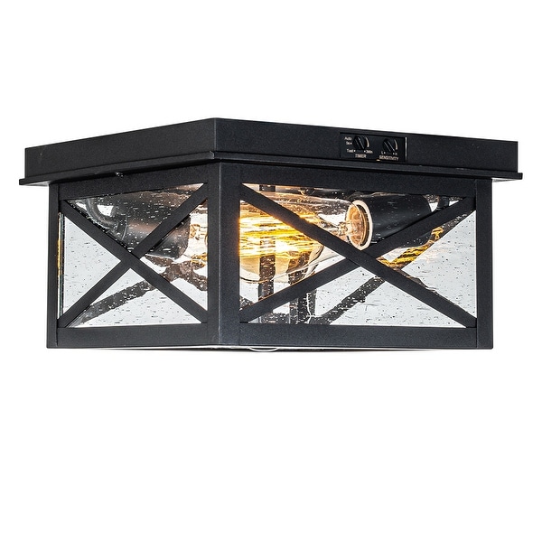 Flush mount outdoor motion sensor light top