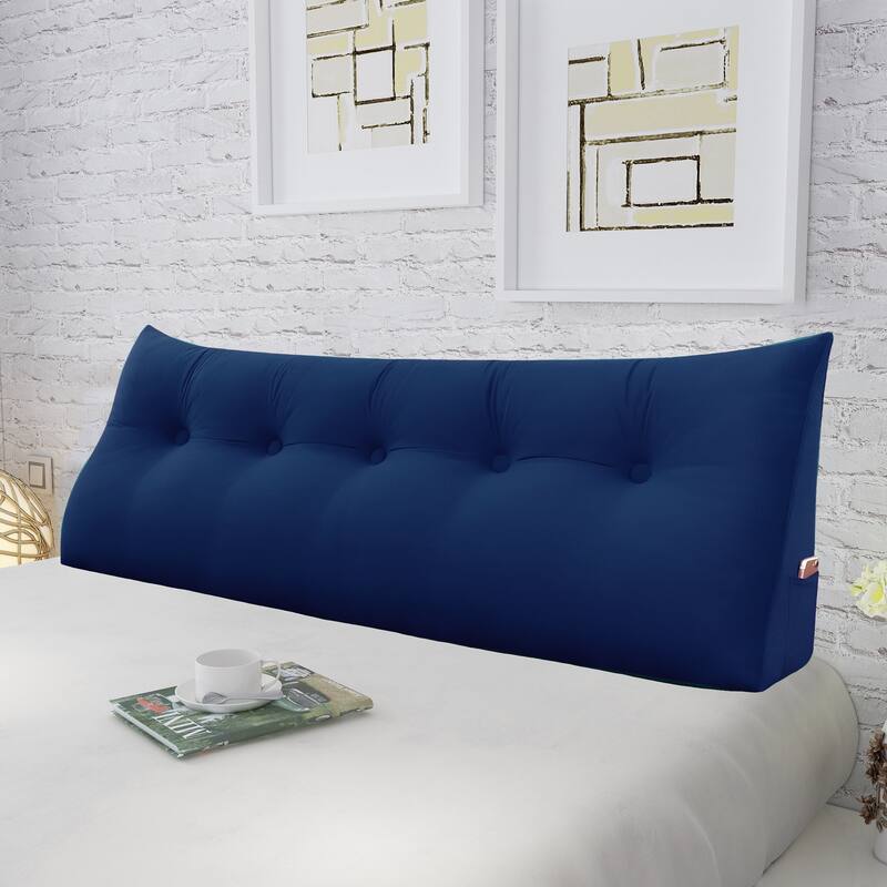 WOWMAX Bed Rest Wedge Pillow Back Support Bolster Daybed Dorm Cushion - 59" X 20" X 8"