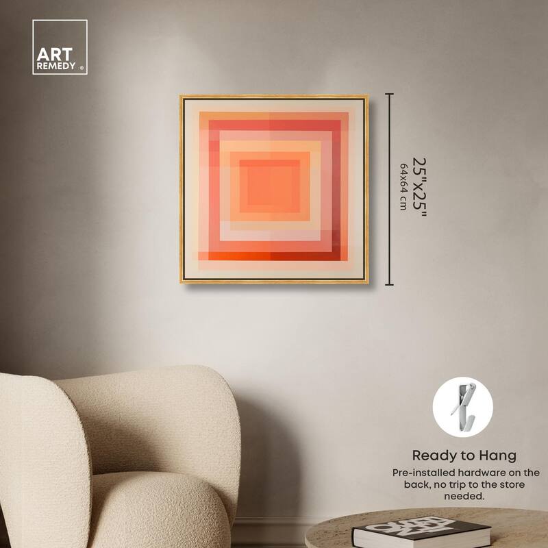 Minimal Color Blocks III Canvas by Art Remedy