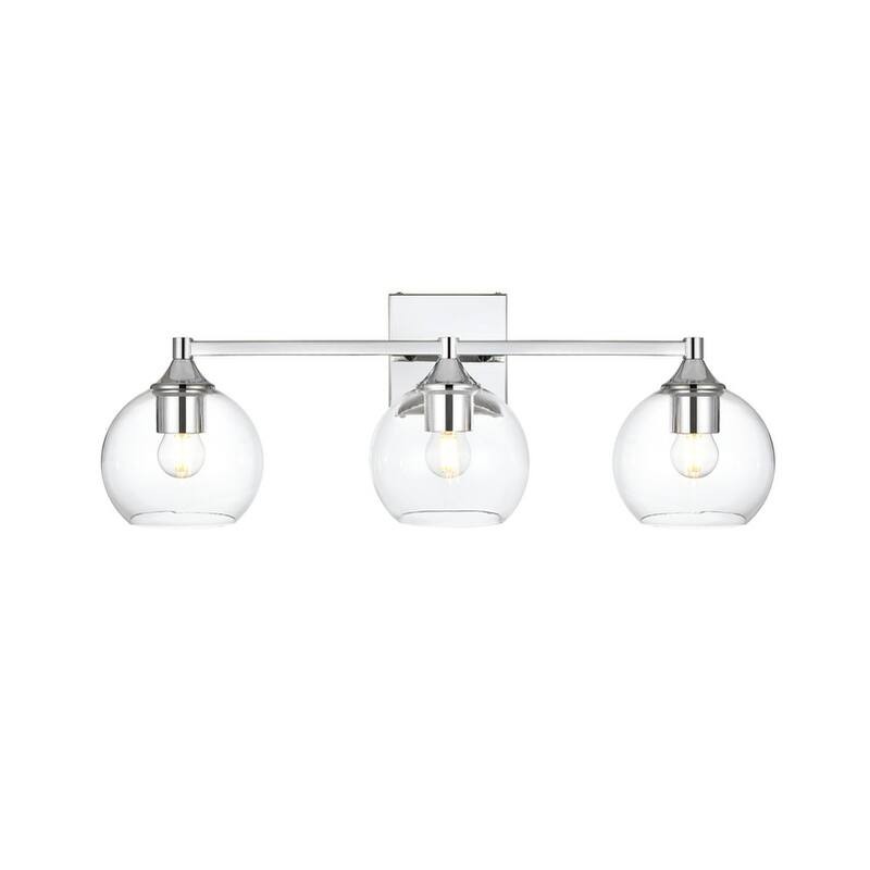 Felz 1 Light Black and Clear Bath Sconce