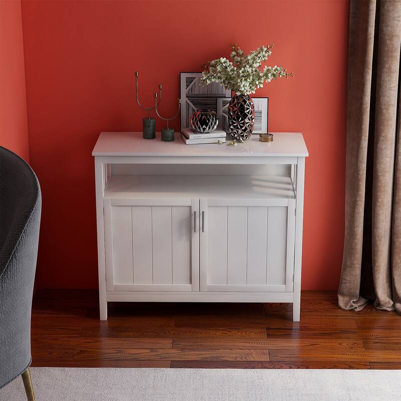 Buffet Cabinet with Large Storage Space, Console Table with 2 Doors, Freestanding Kitchen Cabinet with Adjustable Shelf