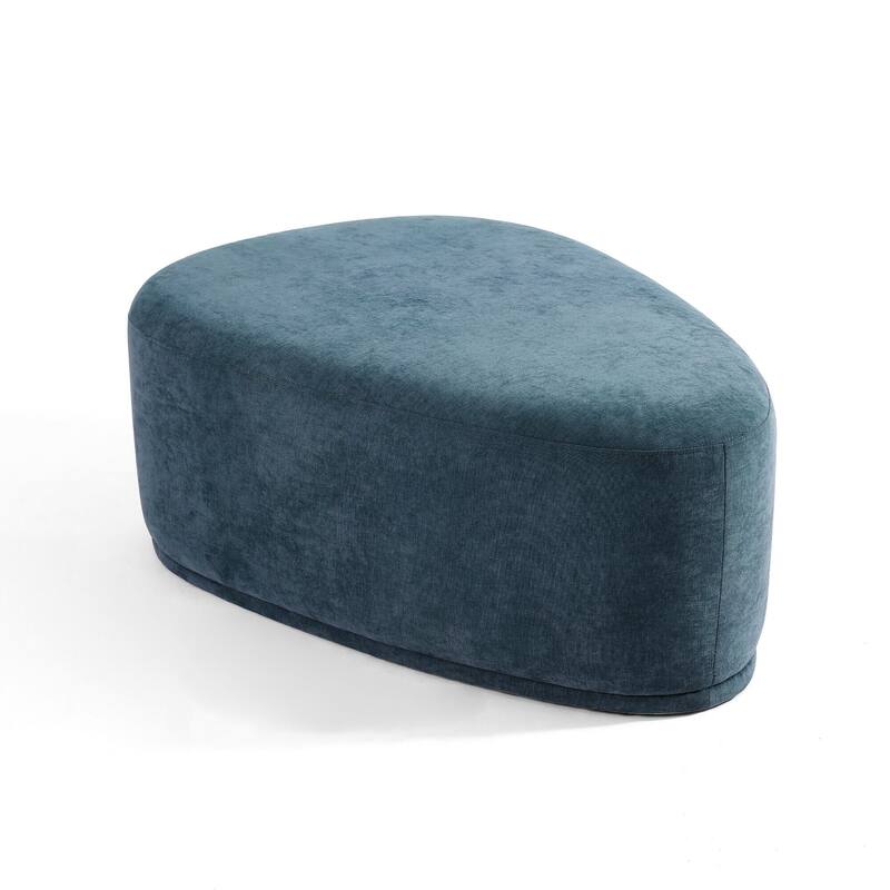 26" Footstools and Ottomans, Modern Fabric Pouf Ottoman