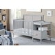 preview thumbnail 1 of 7, Connelly 4-in-1 Crib and Changer Combo Gray/Rockport Gray - Grey Grey
