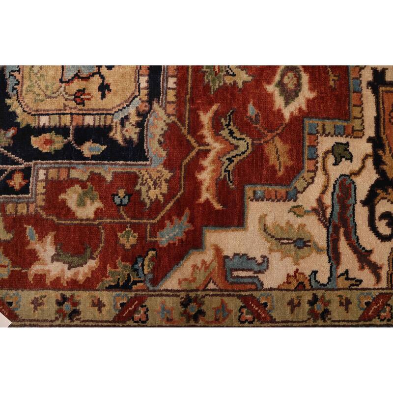 ECARPETGALLERY Hand-knotted Jules Sultane Dark Copper Wool Rug - 7'9 x 9'11