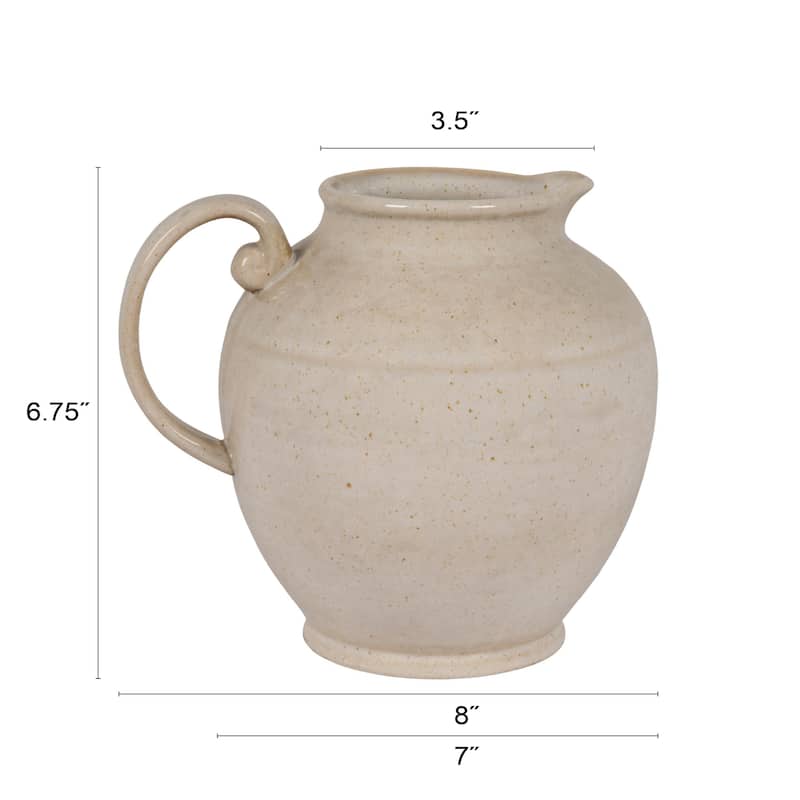 Stoneware Pitcher