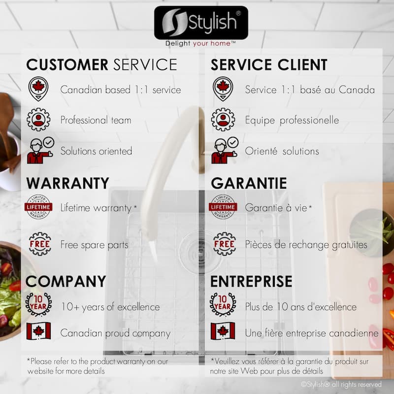 Undermount 19" Single-Bowl Stainless Steel Kitchen Sink S-308XG - 19" x 18" x 10"