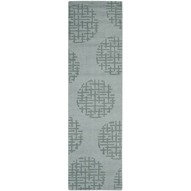 SAFAVIEH Handmade Impressions Madilyn Modern Wool Rug - 2'3" x 6' Runner - Grey - Runner