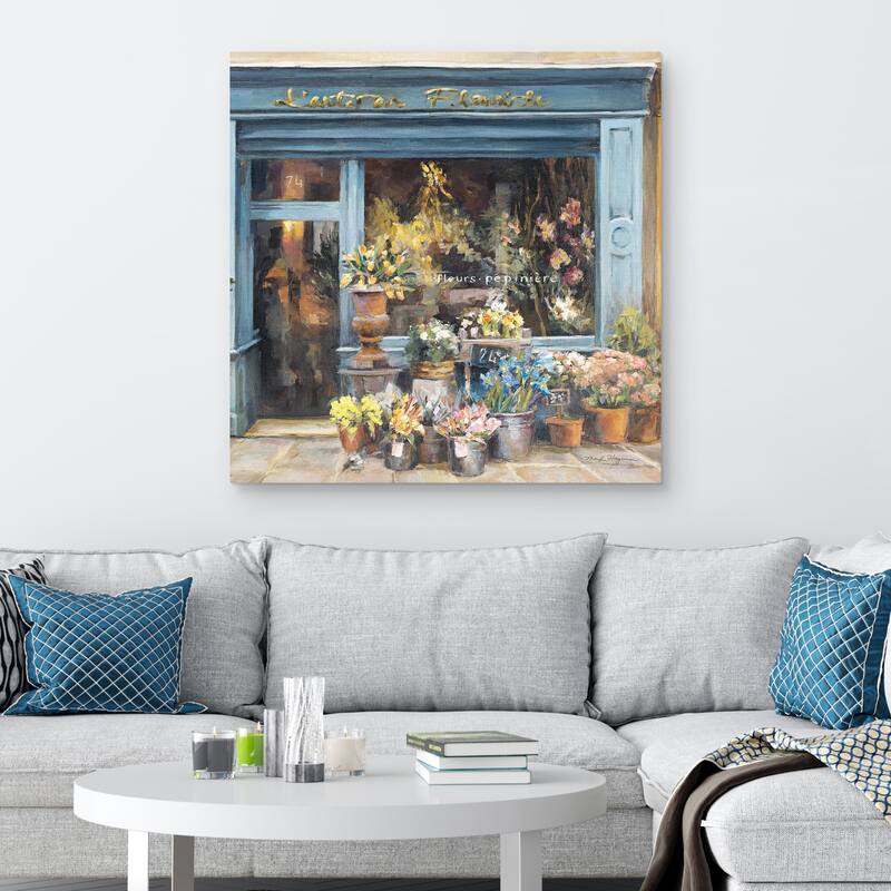 Lartisan Fleuriste Light by Marilyn Hageman Canvas Art Print