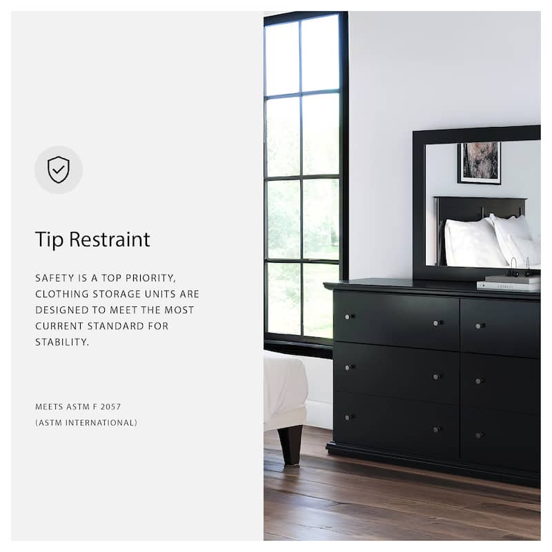 Signature Design by Ashley Maribel Black Dresser and Mirror