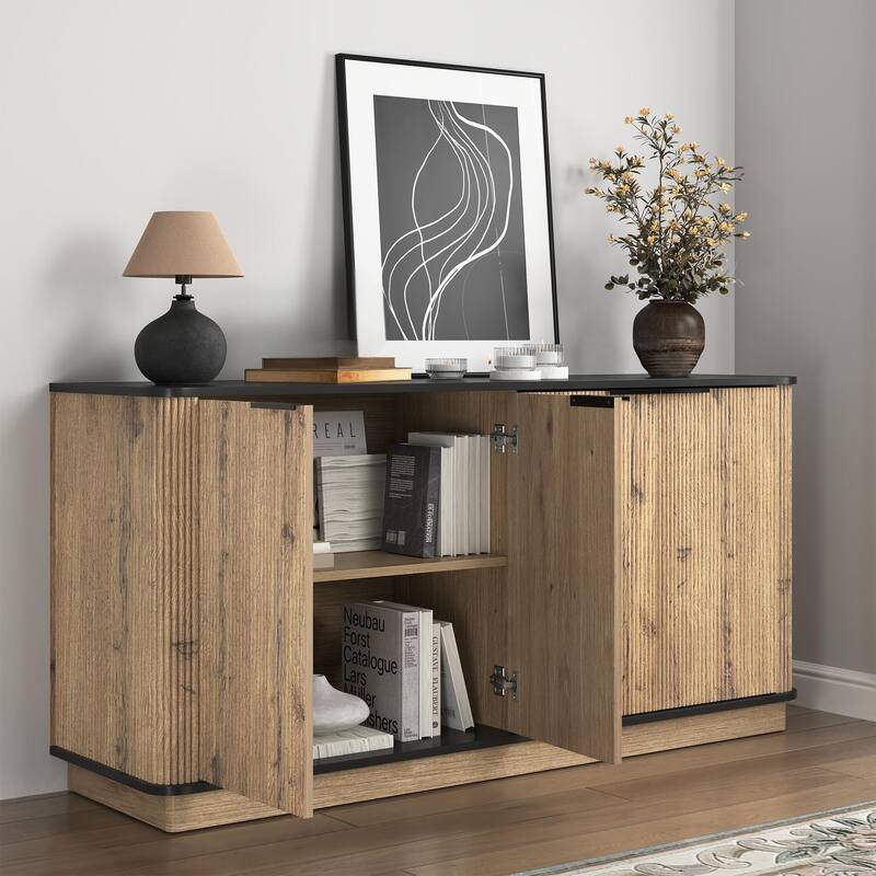 Modern MDF Sideboard Cabinet for Living Room, Dining Room, Terrace