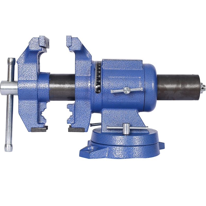5" Multi-jaw Rotating Bench Vise ,Multipurpose Vise Bench,360-Degree Rotation Clamp on Vise with Swivel Base and Head
