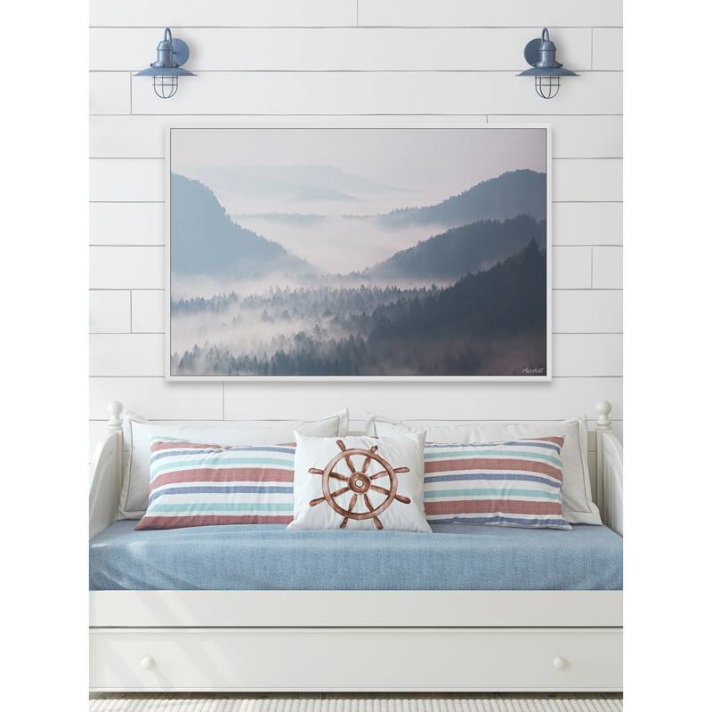 Perfect Winter Day Floater Framed Print on Canvas