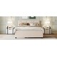 preview thumbnail 3 of 21, Comfortable Upholstered Platform Bed with Stylish Headboard and Extra Trundle