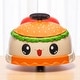 preview thumbnail 1 of 10, 12V Kids Ride-On Hamburger Car with 360° Rotation, Bluetooth Music, One-Button Start, Power Display - Battery Powered Vehicle Yellow