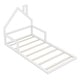 preview thumbnail 19 of 20, Twin Size Wood Floor Bed with House-shaped Headboard and Chimney, Features Sturdy Pine Wood Construction