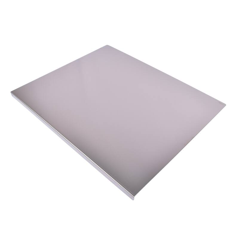 Heavy Duty Multi-Purpose Stainless Steel Cutting Board with Non-Slip L-Edge for Vegetables and Dough