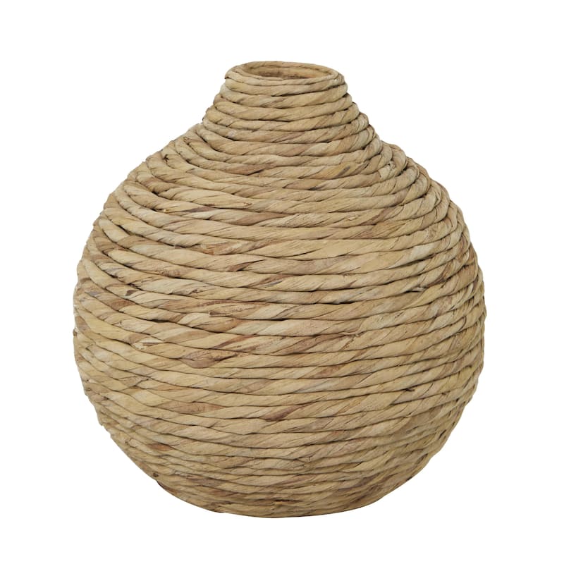 Seagrass Handmade Woven Decorative Vase - Brown - Roche River Decor