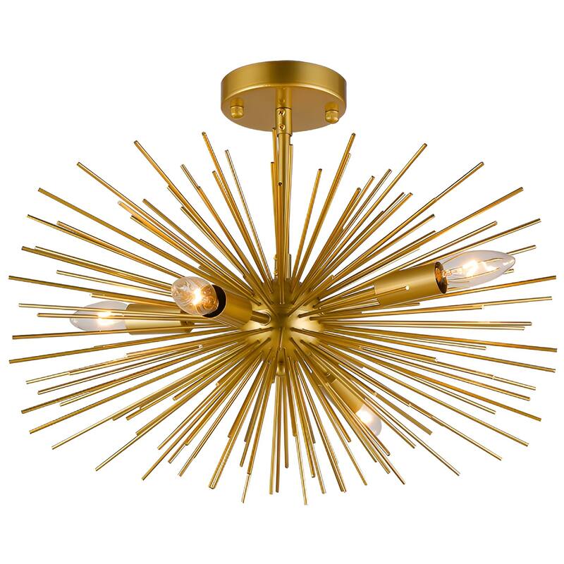 20 Inches Wide Astra Sputnik Semi Flush Mount Lamp