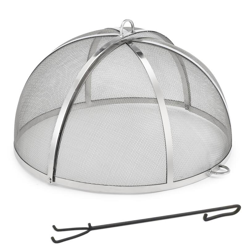 18" Stainless Steel Spark Screen with Lifter, by Good Directions