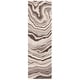 preview thumbnail 4 of 10, SAFAVIEH Handmade Metro Iivi Modern Abstract Wool Rug 2'3" x 8' Runner - Brown/Ivory - Runner